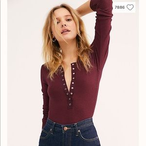 Free People One of the Girls Henley